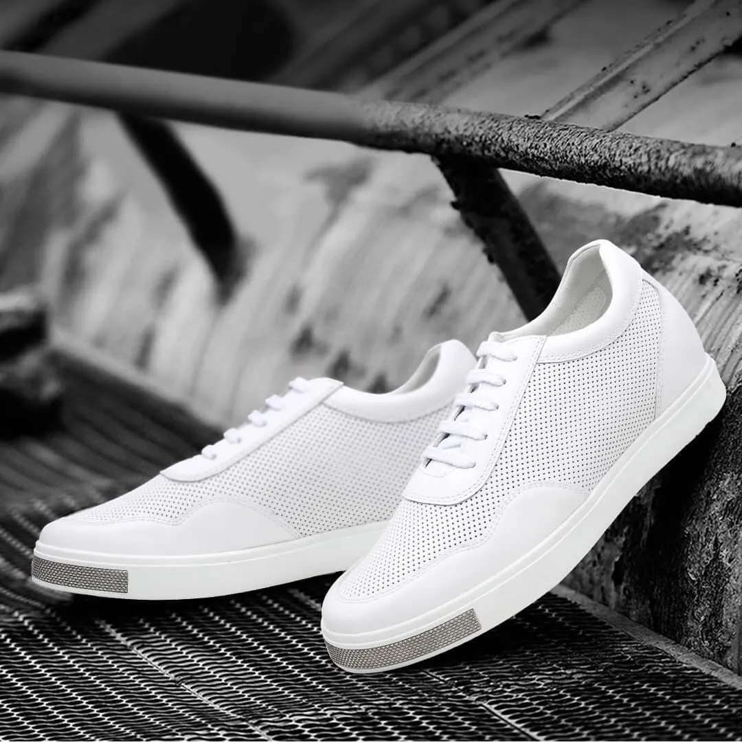 This item only ships to Europe - 6 CM / 2.36 Inches CMR CHAMARIPA Breathable Height Increasing Shoes Casual Men Taller Shoes