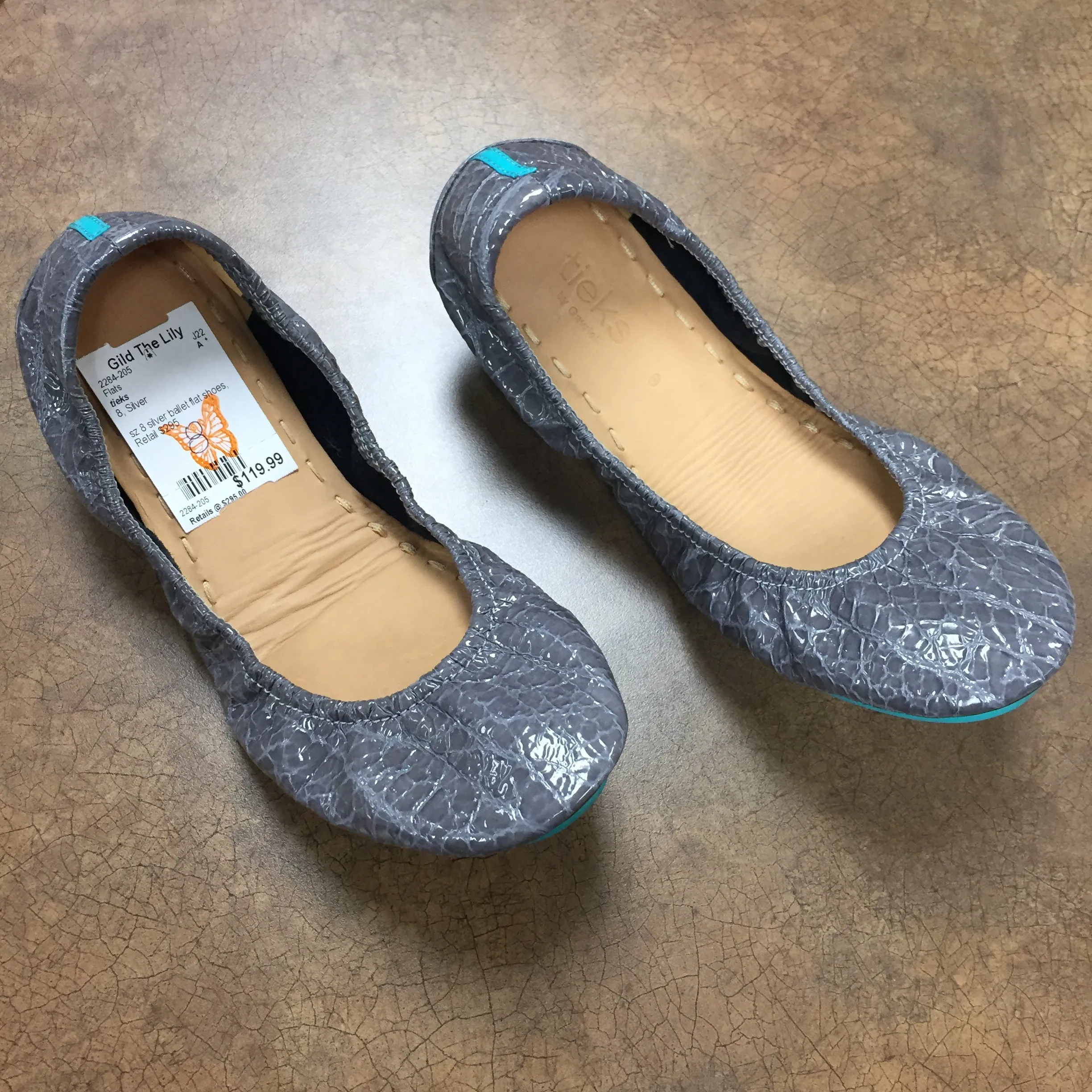 tieks Flats, Size 8