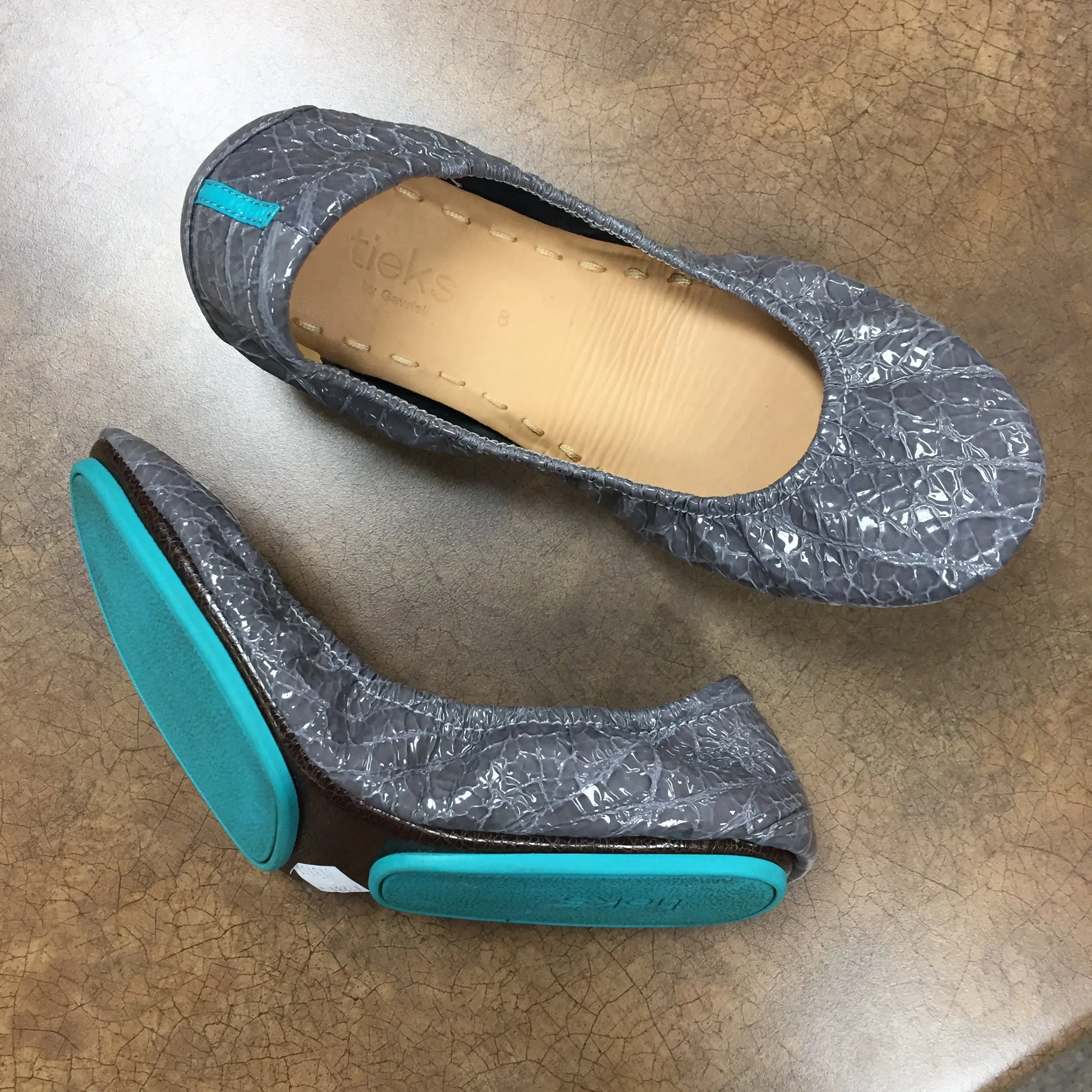 tieks Flats, Size 8