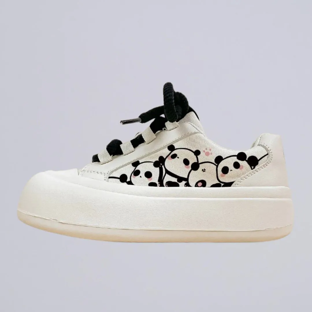 Ultra Chunky Sole Panda Casual Sneakers - Women's