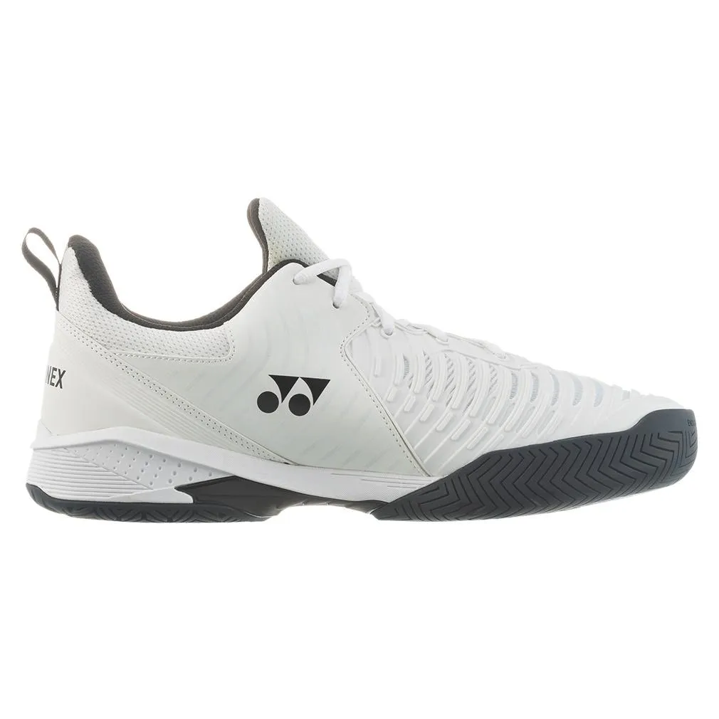 Unisex Sonicage 3 Wide Tennis Shoes White and Black