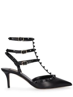 Valentino Garavani   65mm Rockstud leather pumps 