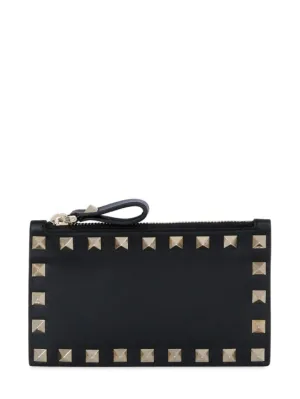 Valentino Garavani   Rockstud leather card holder 