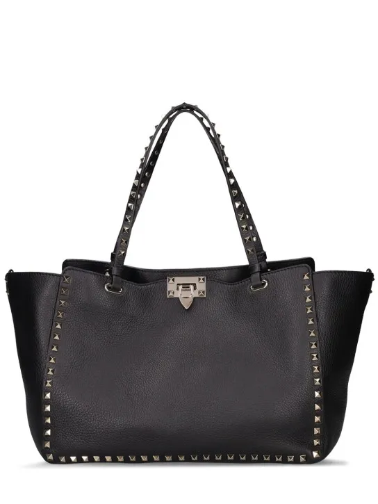 Valentino Garavani   Rockstud medium leather tote bag 