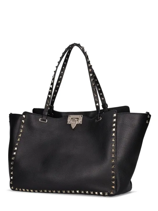 Valentino Garavani   Rockstud medium leather tote bag 