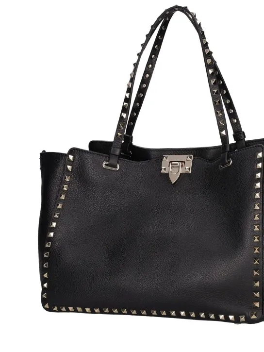 Valentino Garavani   Rockstud medium leather tote bag 