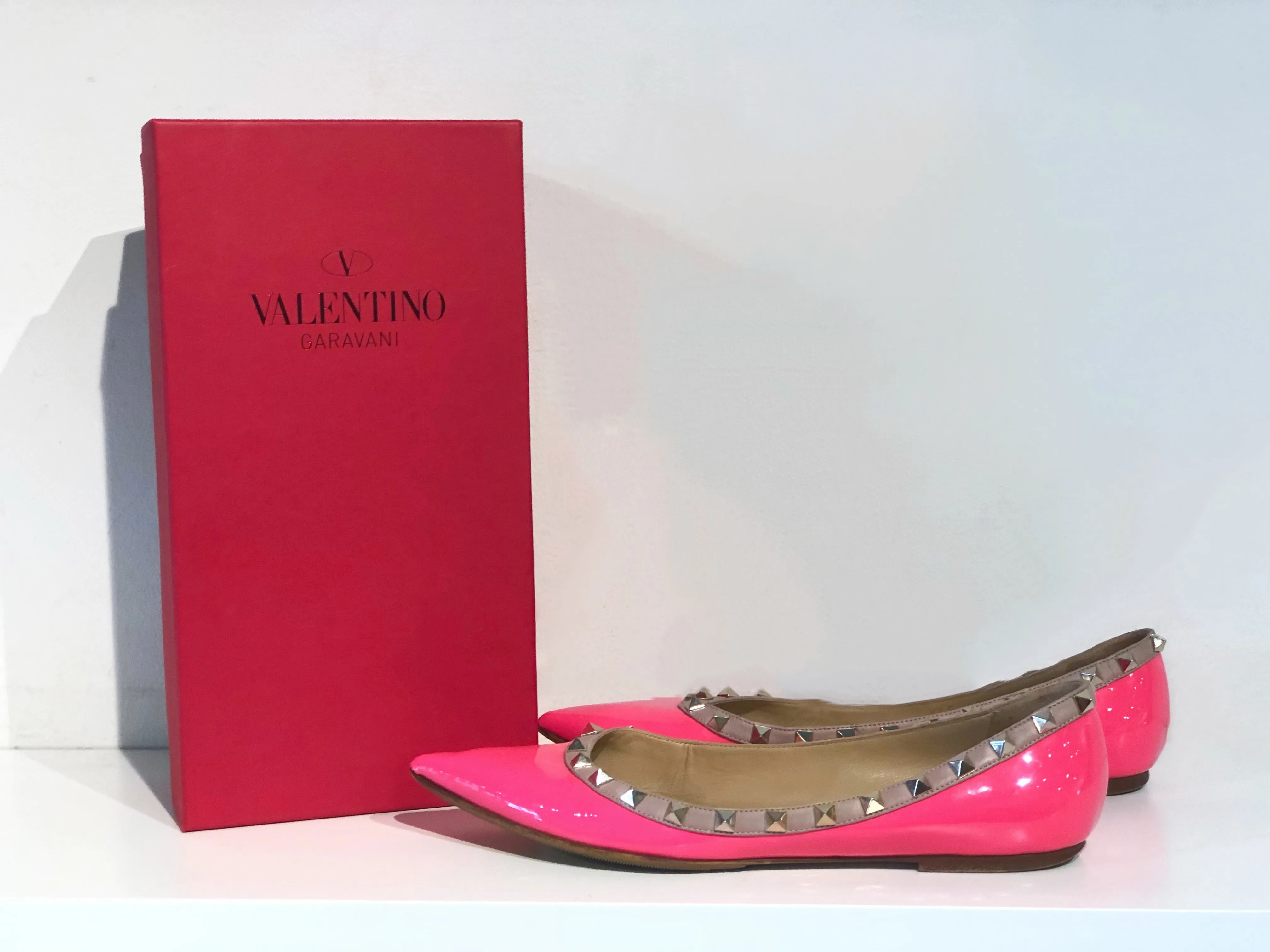 Valentino Garavani Rockstud Patent Flats