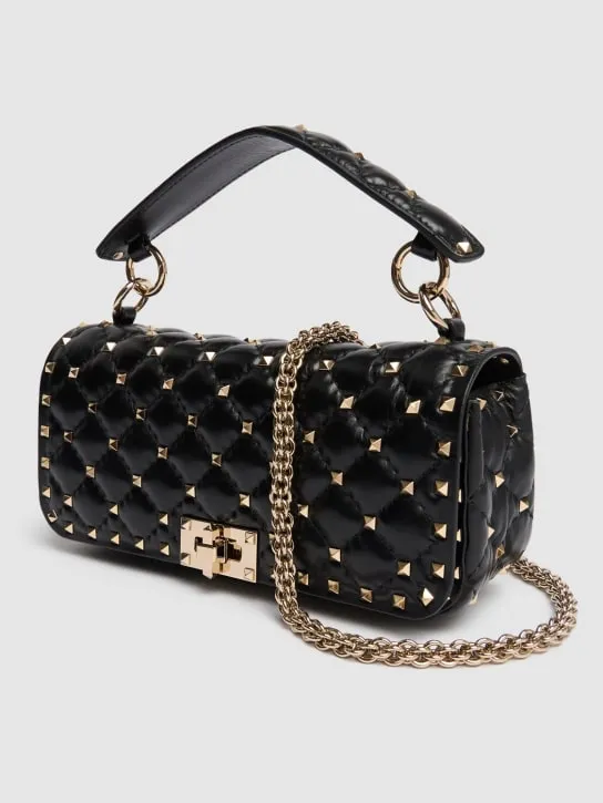 Valentino Garavani   Rockstud Spike leather shoulder bag 