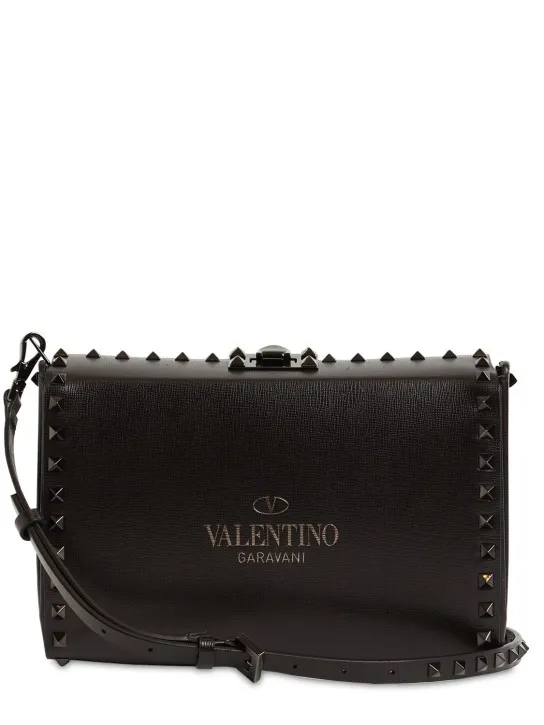 Valentino Garavani   Ruthenio studs leather pouch 