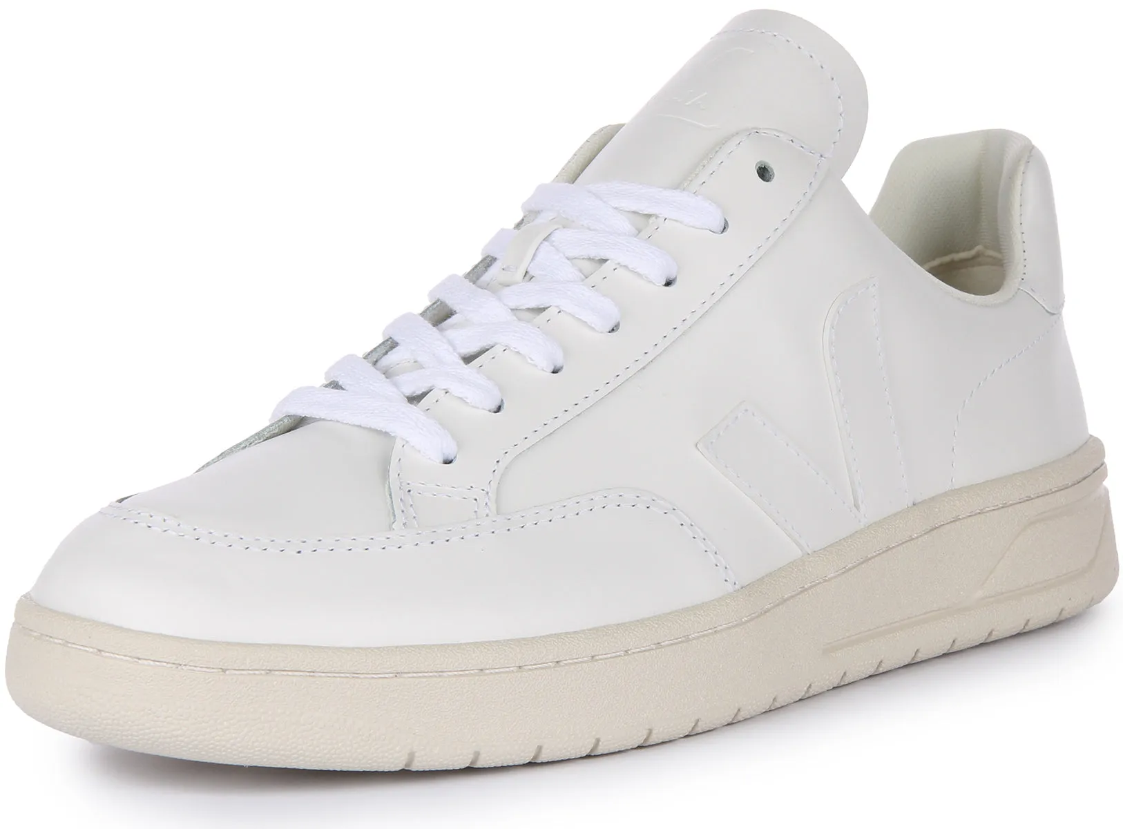 Veja V 12 Leather In White For Women