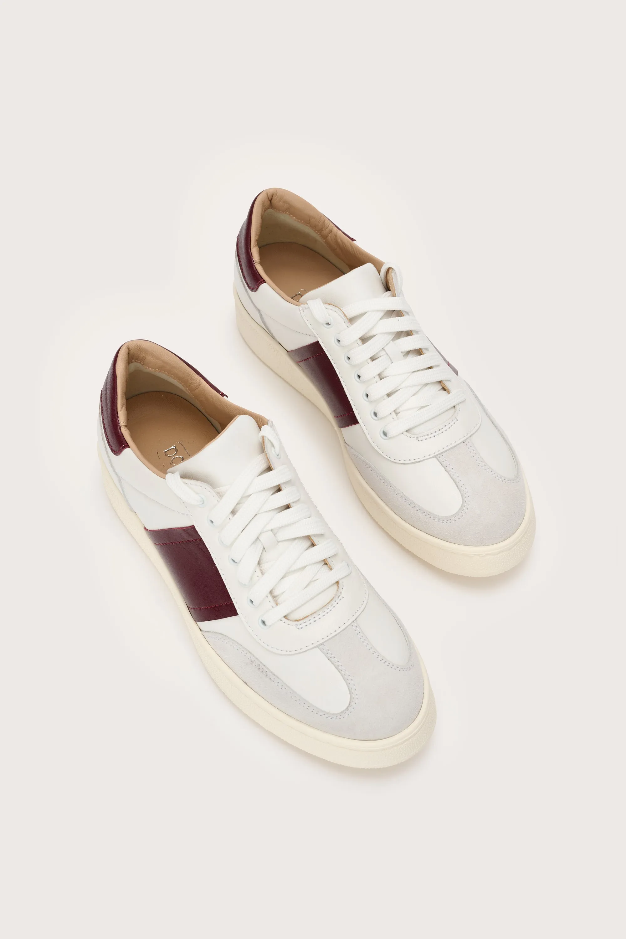 Venice Trainer White/Maroon