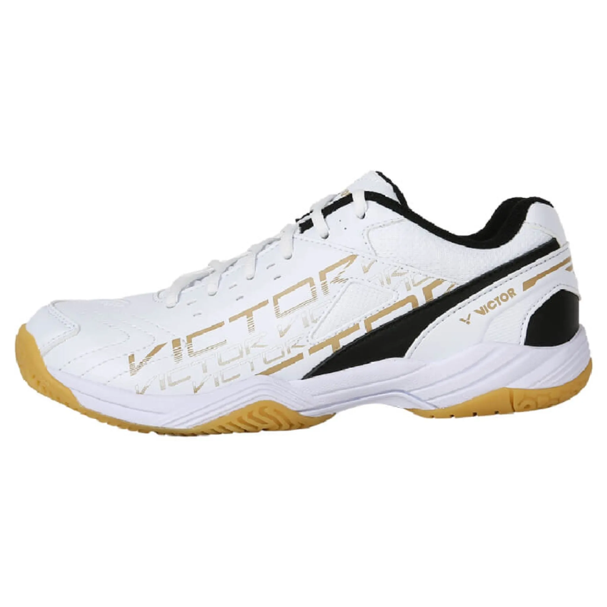 Victor A170 AC Court Shoes [Bright White/Black]