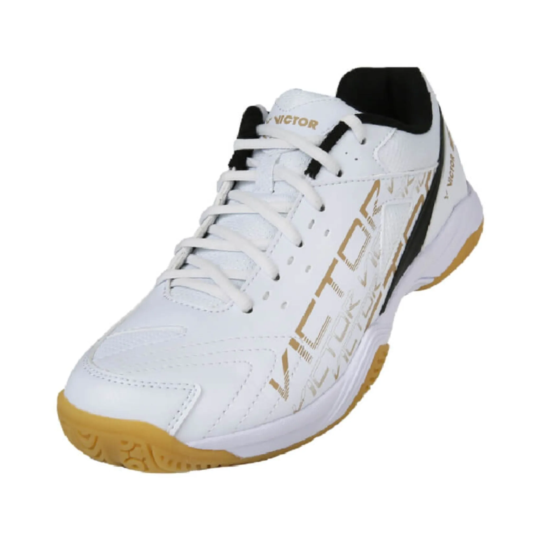 Victor A170 AC Court Shoes [Bright White/Black]