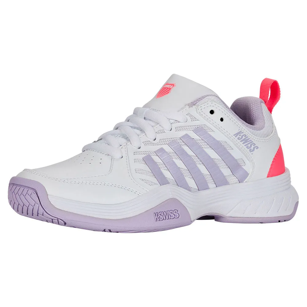 Women`s Court Express 2 Tennis Shoes White and Orchid Petal