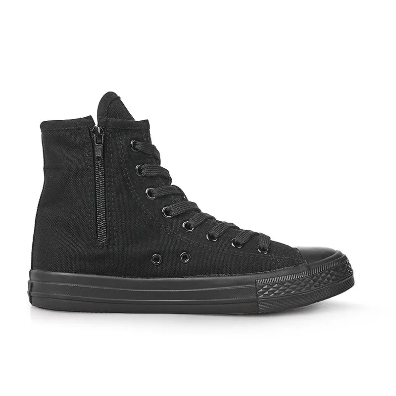 Womens Fashion Lace Up High-top Canvas Shoes