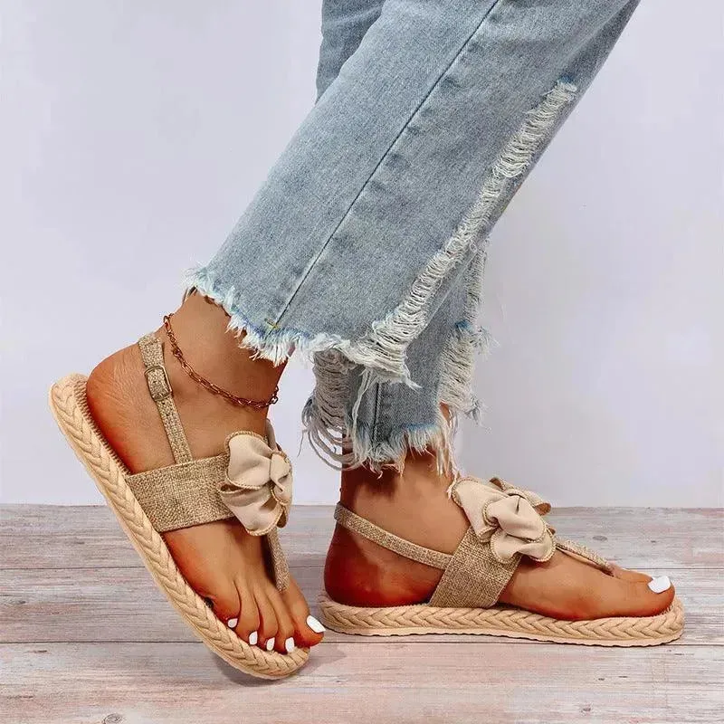 Women's Fashion Trend Indoor Outdoor Bow Sandals