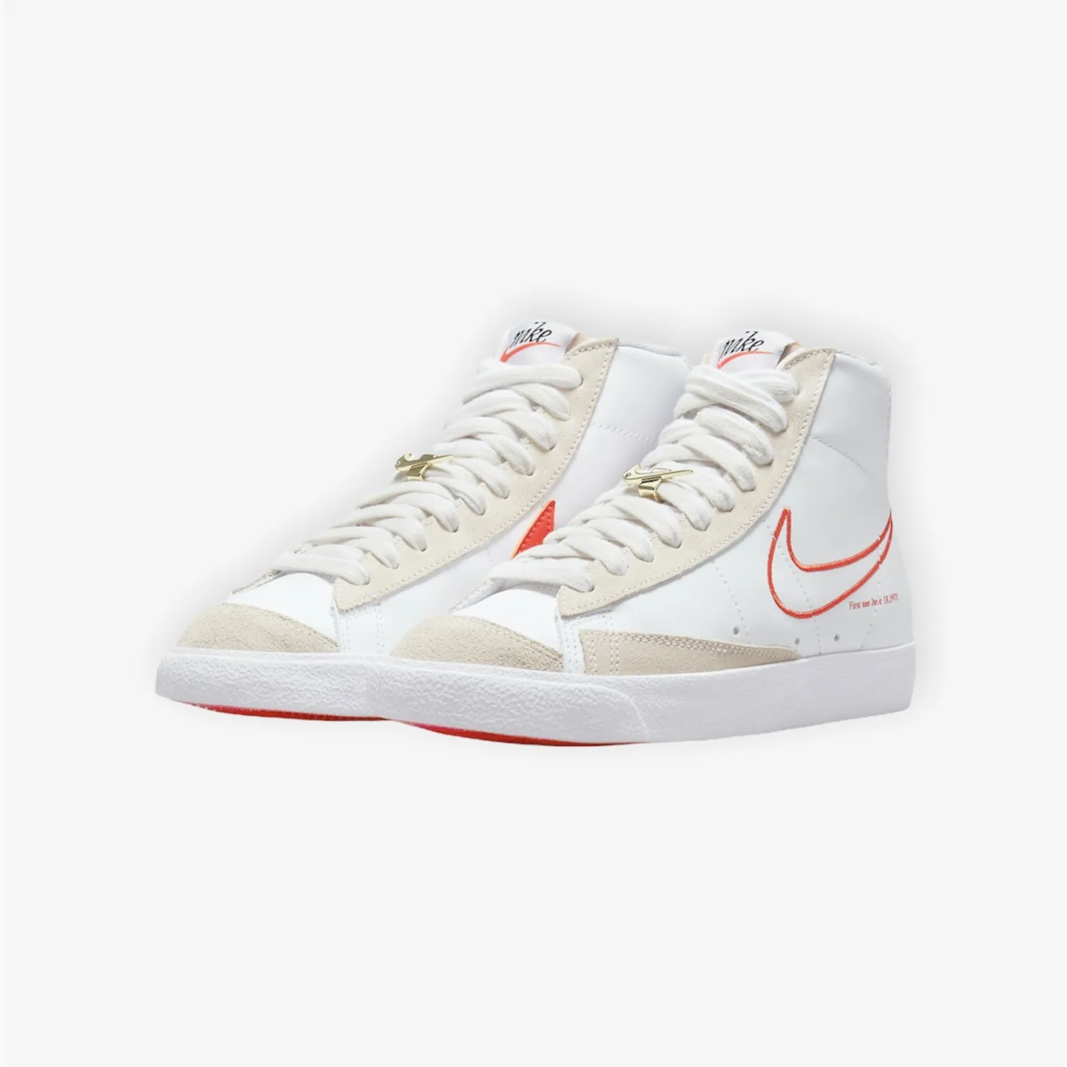 Women's Nike Blazer Mid '77 SE White Orange DH6757-100