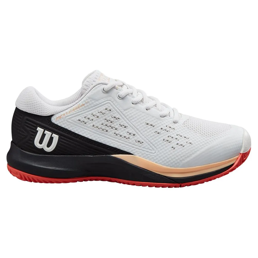 Women`s Rush Pro Ace Pickler Pickleball Shoes White and Black