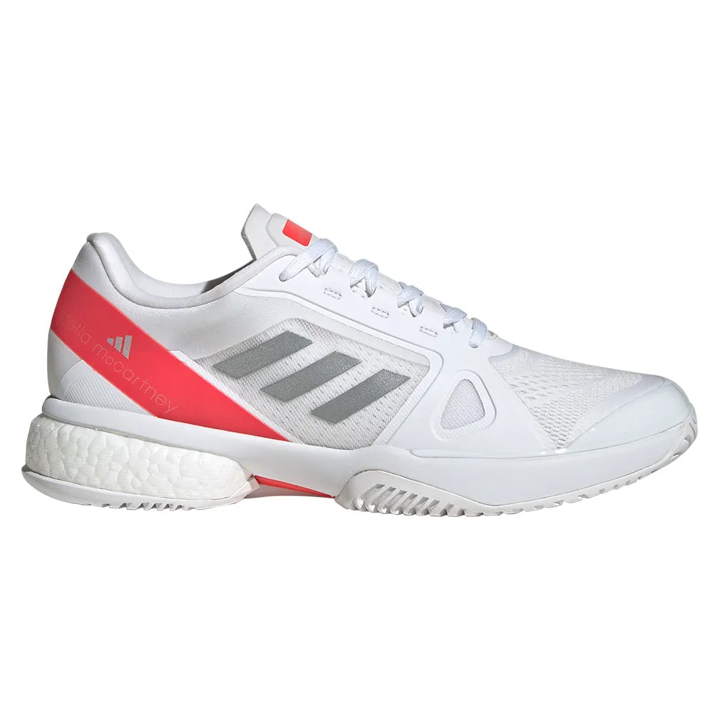 Women`s Stella Court Tennis Shoes White and Lucid Red