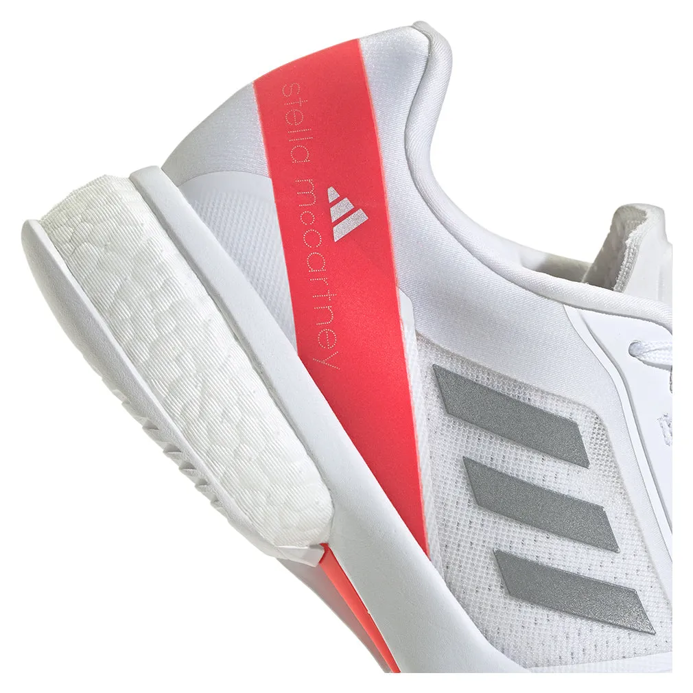 Women`s Stella Court Tennis Shoes White and Lucid Red