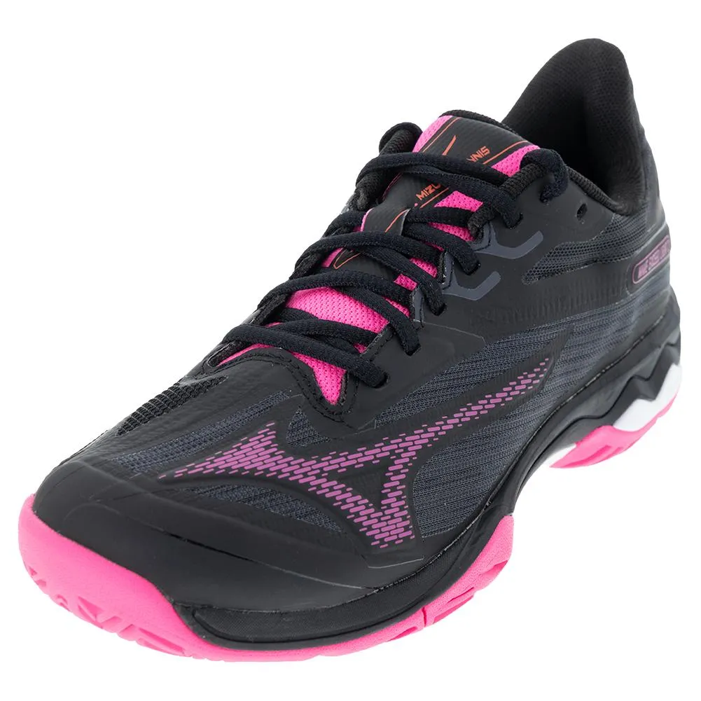 Women's Wave Exceed Light 2 AC Tennis Shoes Black and Pink Tetra