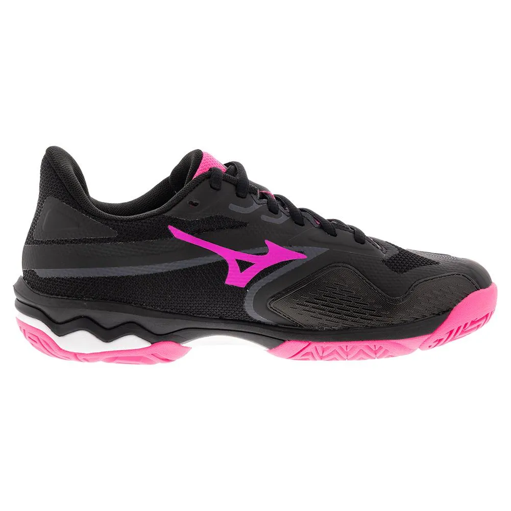 Women's Wave Exceed Light 2 AC Tennis Shoes Black and Pink Tetra