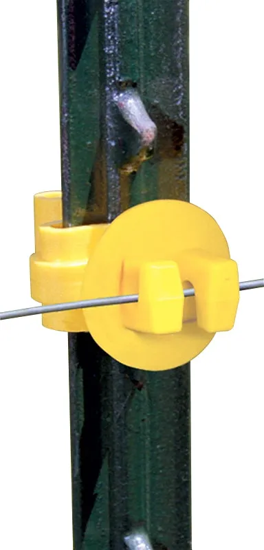 Zareba ITY-Z Standard Snug-Fitting Insulator, Aluminum/Polywire/Steel, Polyethylene, Yellow :BAG25: QUANTITY: 1